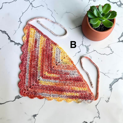 Harvest Scalloped Bandana