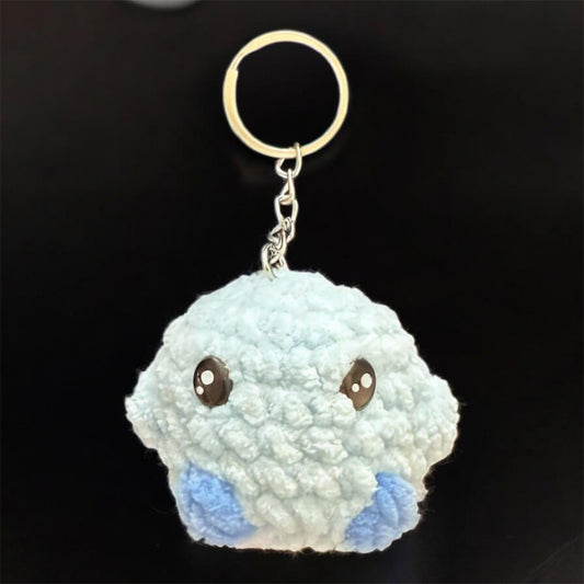 Kirby Plush Keychain (Blue)