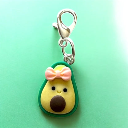 Handmade Avocado Clay Stitch Marker/Progress Tracker