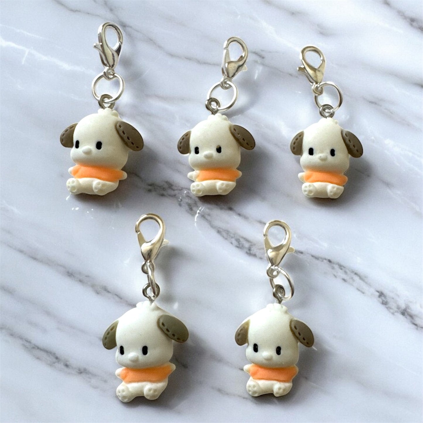 Handmade Pochacco Clay Stitch Marker/Progress Tracker