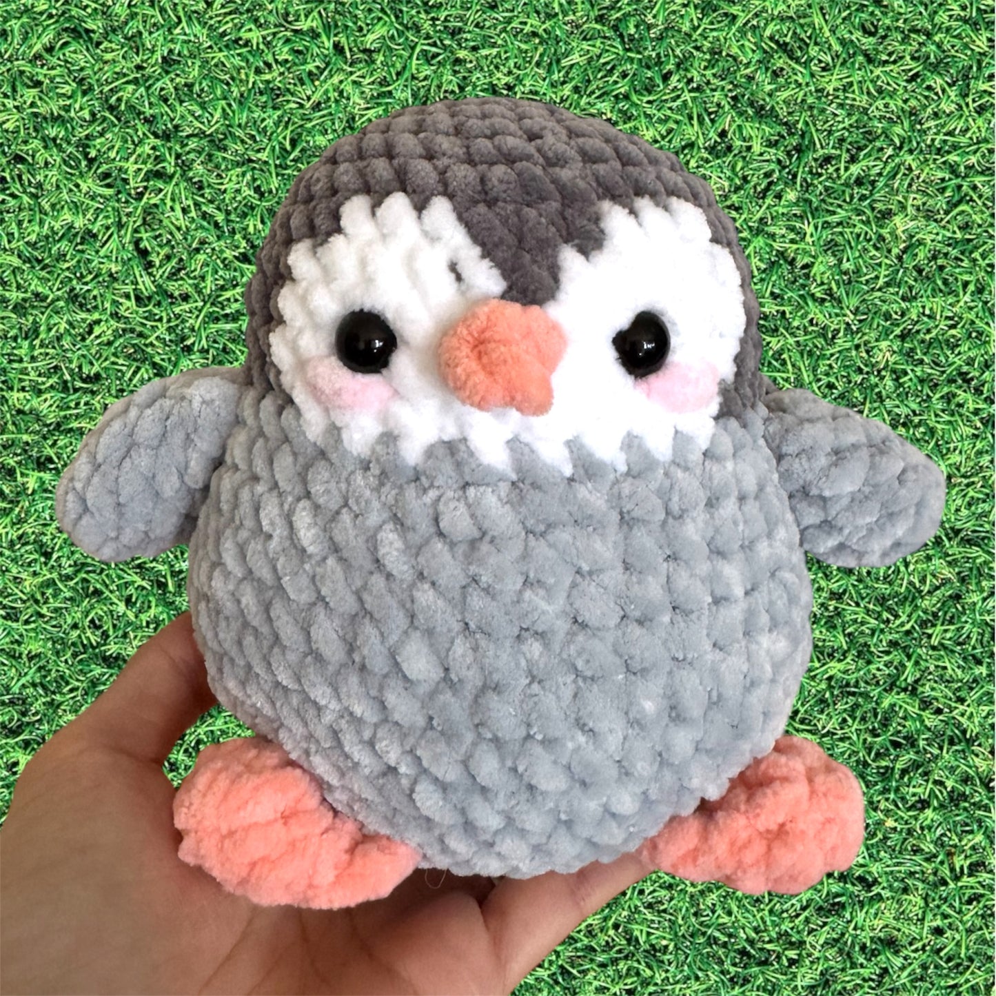 Chubby Penguin Plushie (Gray)