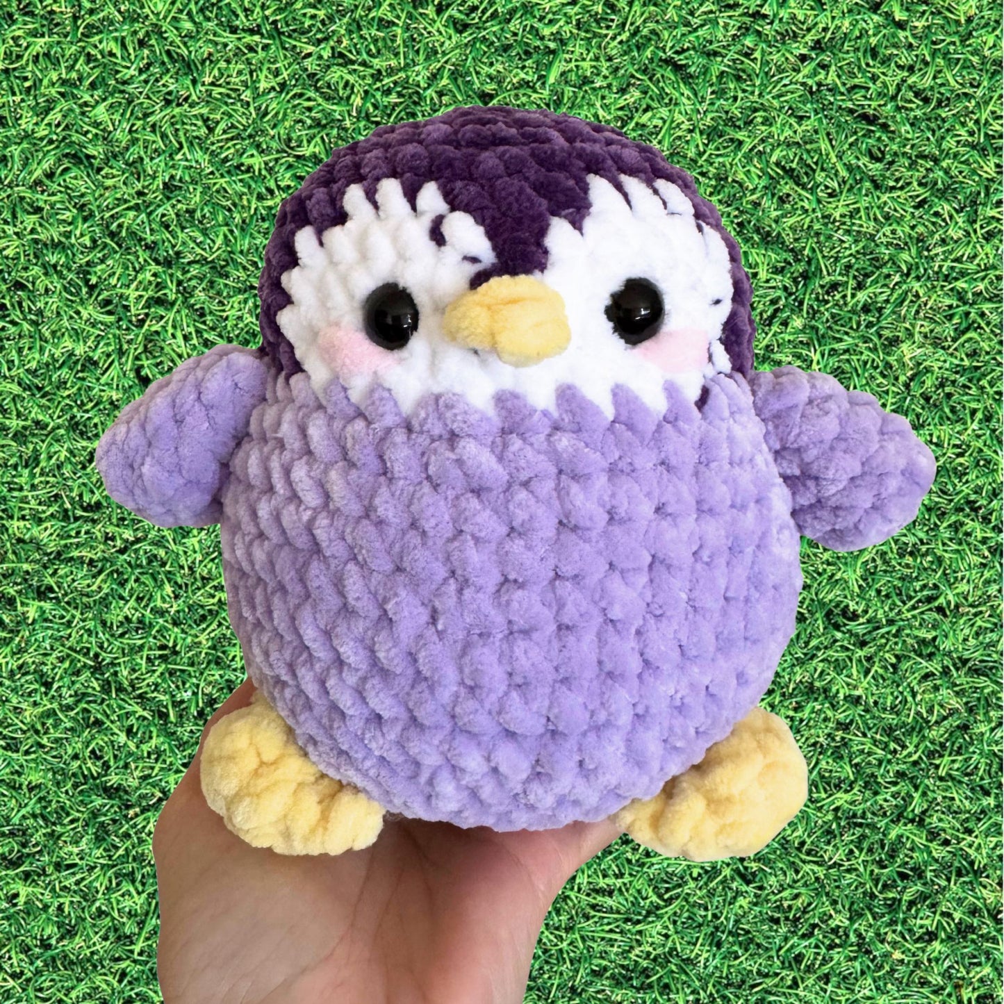 Large Chubby Penguin Plushie (Purple)