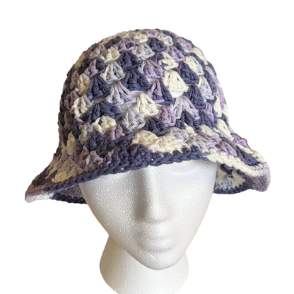 Purple Cotton Bucket Hat