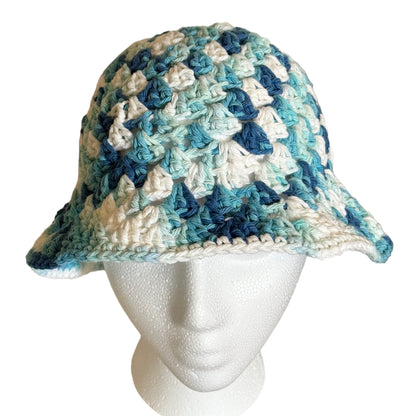 Blue Cotton Bucket Hat