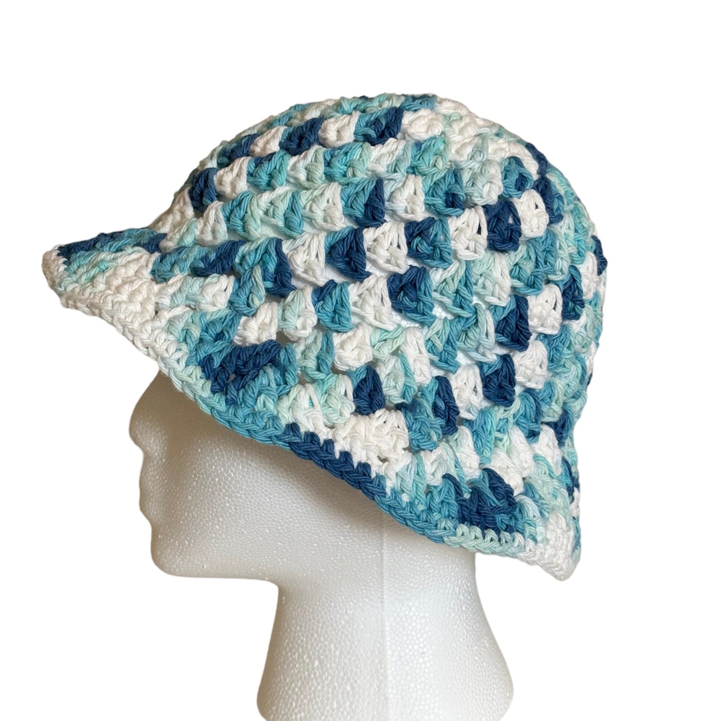 Blue Cotton Bucket Hat