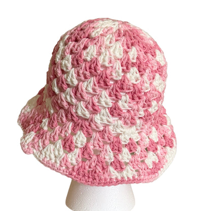 Pink Cotton Bucket Hat