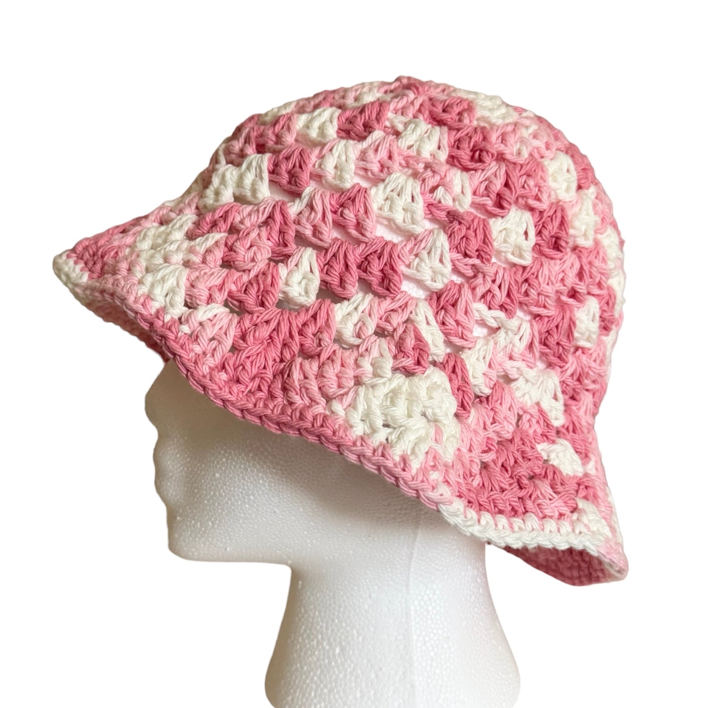 Pink Cotton Bucket Hat