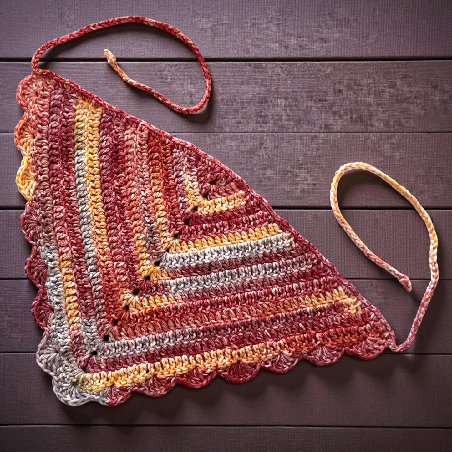 Harvest Scalloped Bandana