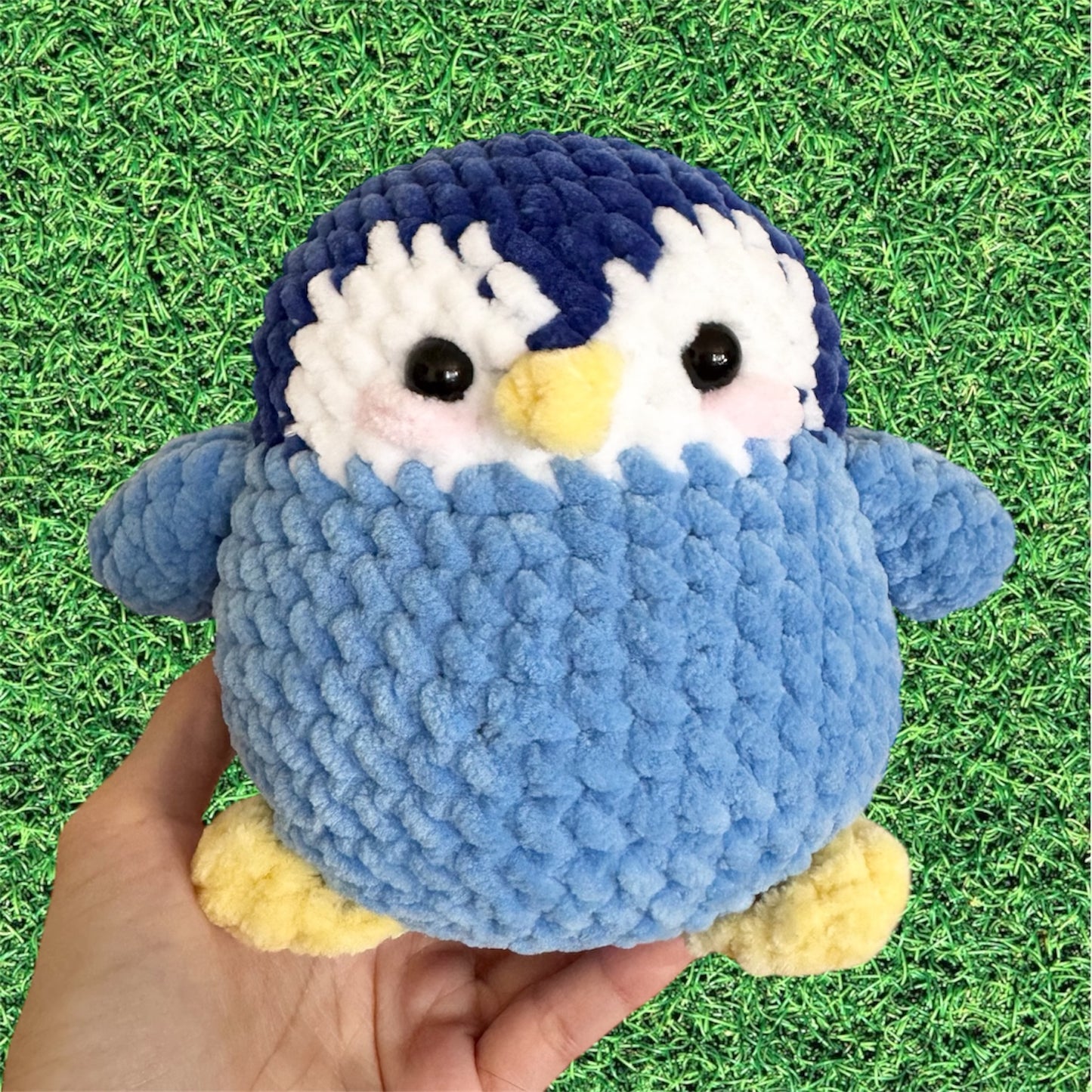 Chubby Penguin Plushie (Blue)