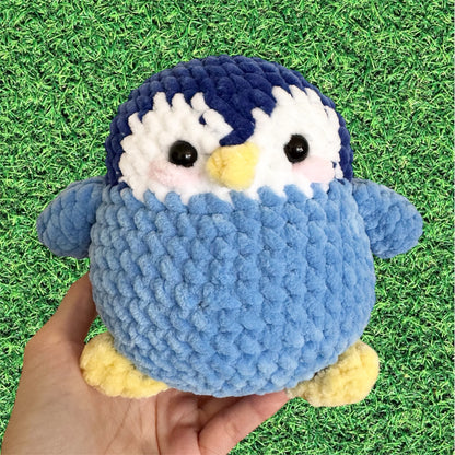 Chubby Penguin Plushie (Blue)
