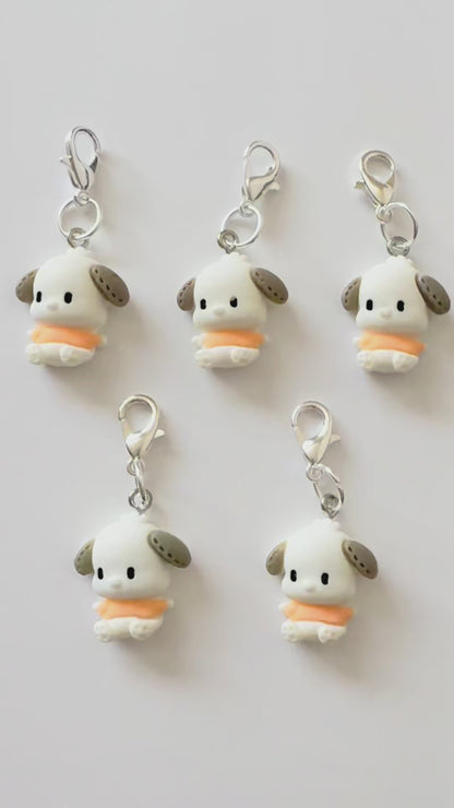 Handmade Pochacco Clay Stitch Marker/Progress Tracker
